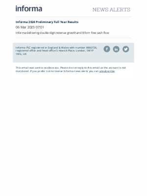 Informa Plc - Latest News