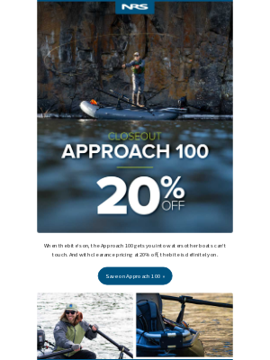 Save 20%: Approach 100 Fishing Raft
