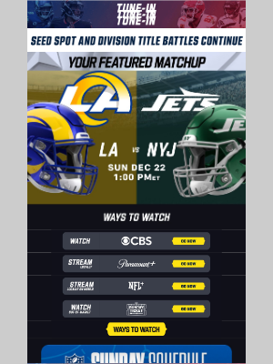 Los Angeles Chargers - Only 2 Weeks Left Of The Regular Season - Don't Miss Week 16's Sunday Slate