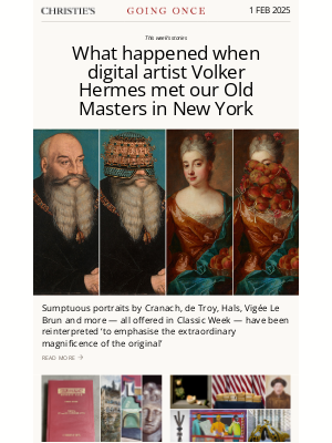 Christie's - Going Once No. 420 | Old Masters reimagined