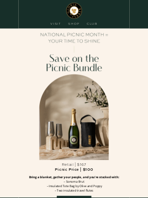 Gloria Ferrer Caves & Vineyards - Summertime picnic deals ✔️☀️