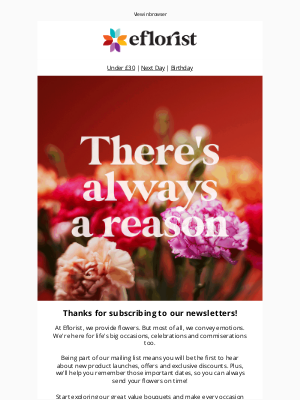 eFlorist (United Kingdom) - Thanks for joining us 🌸