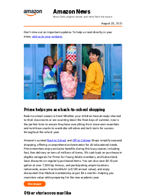 Amazon - Back-to-school shopping made easier: 10 ways Prime saves you money