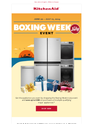 KitchenAid - Last chance to shop Boxing Week in July savings!