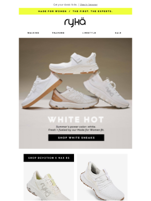 RYKA - The sneaks you need WHITE NOW 🤍