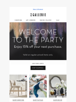 Z Gallerie - You're On The List | Welcome to the Party🎉