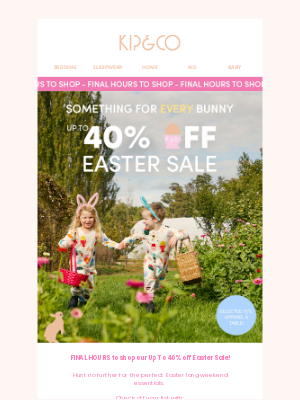 Kip and co (Australia) - FINAL HOURS 🐰 Up to 40% off Easter SALE