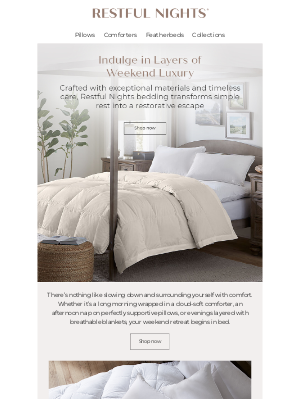 Pacific Coast Bedding - TGIF! Rest up for the Weekend!