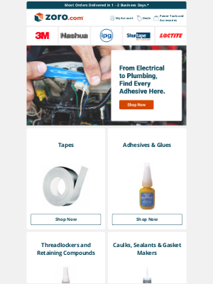 Zoro - Shop Tapes and Adhesives for Every Industry and Job.