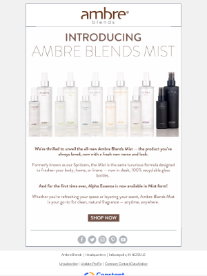 Ambre Blends - Say Hello to the New Ambre Blends Mist ✨