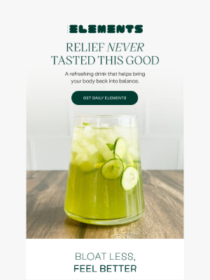 Daily Elements - Feeling puffy? Sip this.