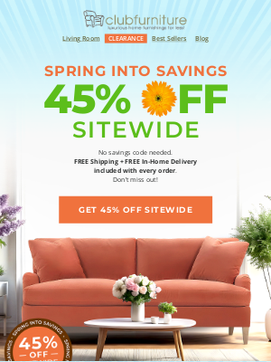 Club Furniture - Get 45% OFF sitewide before it’s over