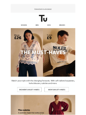 Sainsbury's (United Kingdom) - Must-have styles + 70% off brands