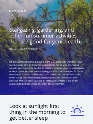 Elysium Health - Your healthiest summer ever (thanks to science)