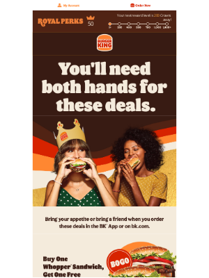 Burger King - 🤗 Check out these deals for you and your boo