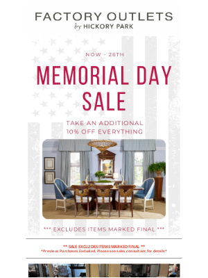 Century Furniture - MEMORIAL DAY