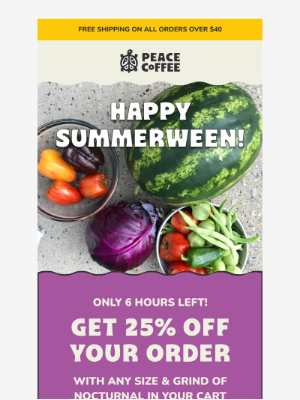 Peace Coffee - 🦉🍉Only 6 hours left to save 25%!