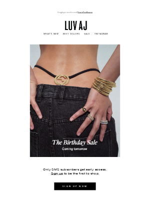 Luv Aj - BDAY SALE IS COMING