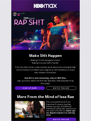 HBO Max - Rap Sh!t is now streaming. Only on HBO Max.