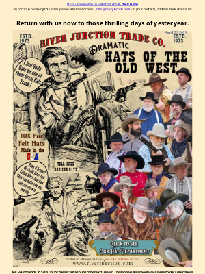 River Junction Trade Co. - Return with us now to those thrilling days of Yesteryear!