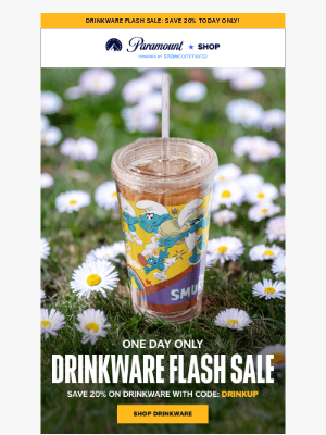 Paramount+ - FLASH SALE: Shop 20% off Drinkware 🥂 Today Only!