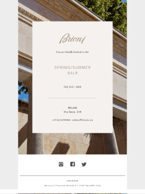 Brioni - Spring/Summer 2022 Sale