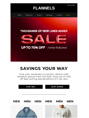 Flannels Fashion (United Kingdom) - Trending | Up to 70% off