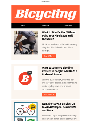 Hearst - Want to Ride Farther Without Pain? Your Hip Flexors Hold the Secret.