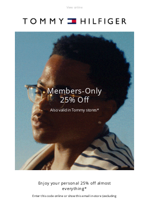 Tommy Hilfiger (United Kingdom) - Enjoy 25% off almost everything
