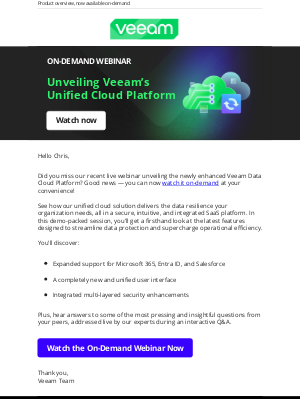 Veeam Software - The data protection platform that will cover your SaaS