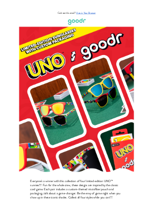 RUN goodr - UNO Sunnies for Game Night!