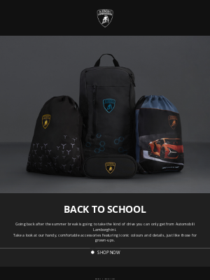 Lamborghini - Back to school with Lamborghini energy