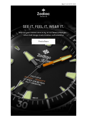 Zodiac Watches - Try It On. Feel the Adventure.