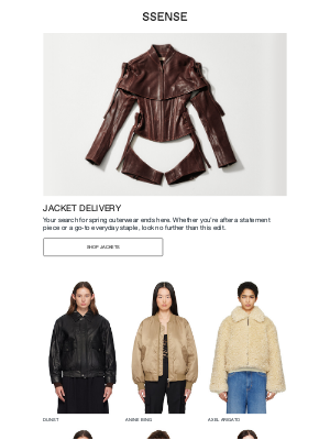 SSENSE - Your Next Jacket Is Inside