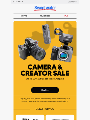 Sweetwater - 🎉 Major Sale Alert: Everyday Audio & Electronics up to 50% Off
