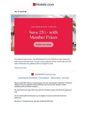 Hotels - Save on Labor Day travel