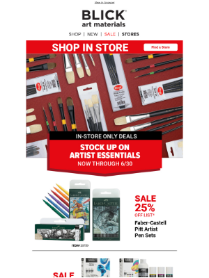 Blick Art Materials - HOT Buys- Don’t Miss Out!🔥