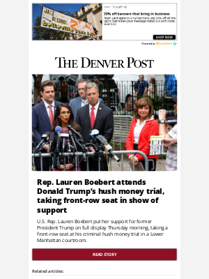 Denver Post - Lauren Boebert attends Donald Trump’s hush money trial