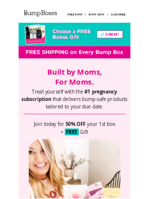 Bump Boxes - Special Delivery for 50% Off!