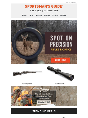 Sportsman's Guide - Seeing Is Believing: Optics You Can Trust