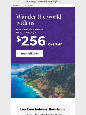 Hawaiian Airlines - Love the earth? See more of it with these fares.