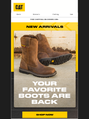 Cat Footwear - 🔔 Favorite work boots are back!