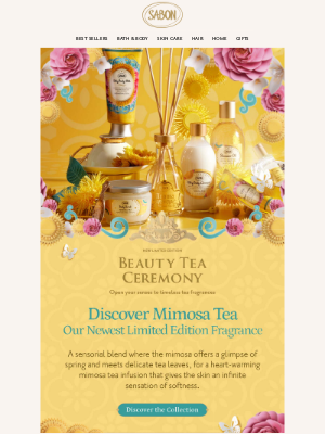 Sabon NYC - 🌼 Mimosa Tea: Discover the New Fragrance
