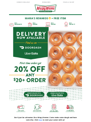 Krispy Kreme Doughnuts - Get your favorite doughnuts delivered now 🍩