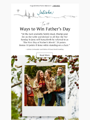Juliska - 10 Ways to Win Father’s Day