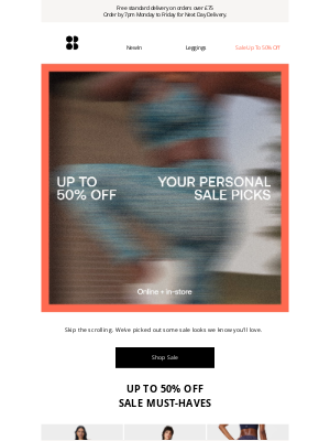 Sweaty Betty - Stephen, your personalised SALE edit is here