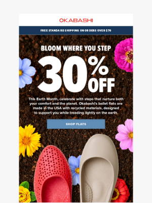 30% Off Ballet Flats