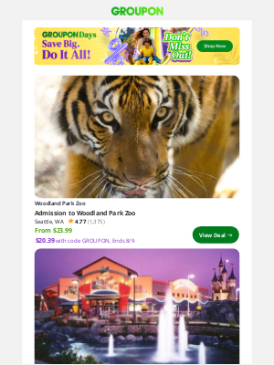 Groupon - Admission to Woodland Park Zoo
