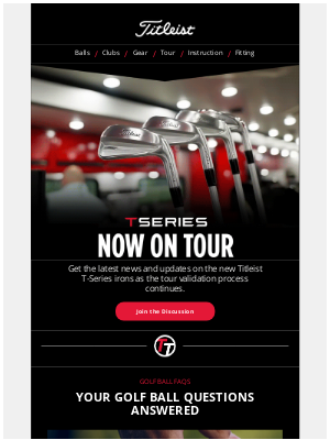Titleist - Now On Tour: New Titleist T-Series Irons