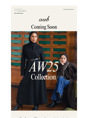 Coming Soon: Aab Autumn/Winter 2025
